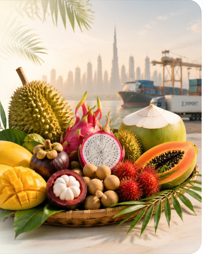 Fresh Thai fruits for Dubai wholesale business